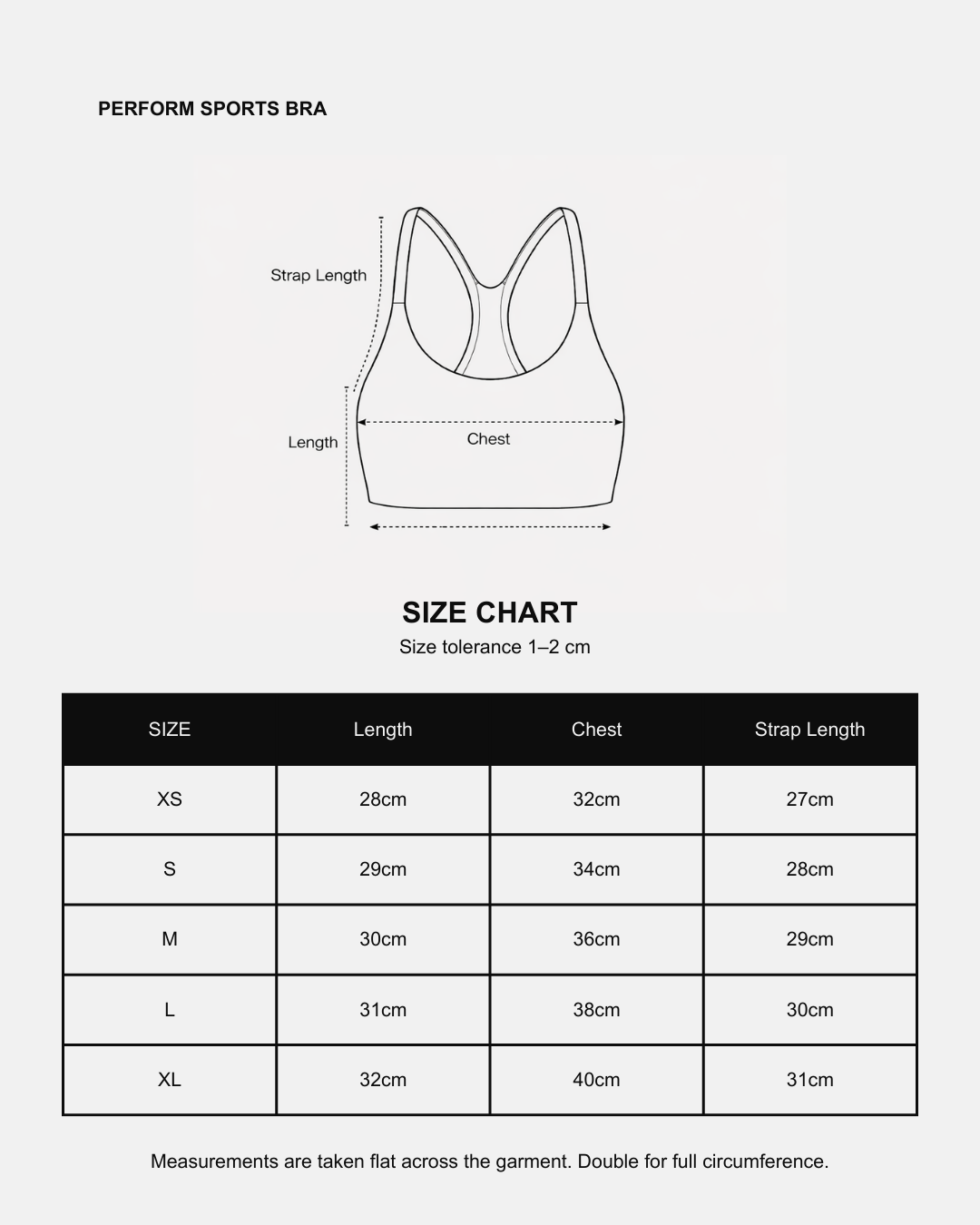 Perform Sports Bra | Black