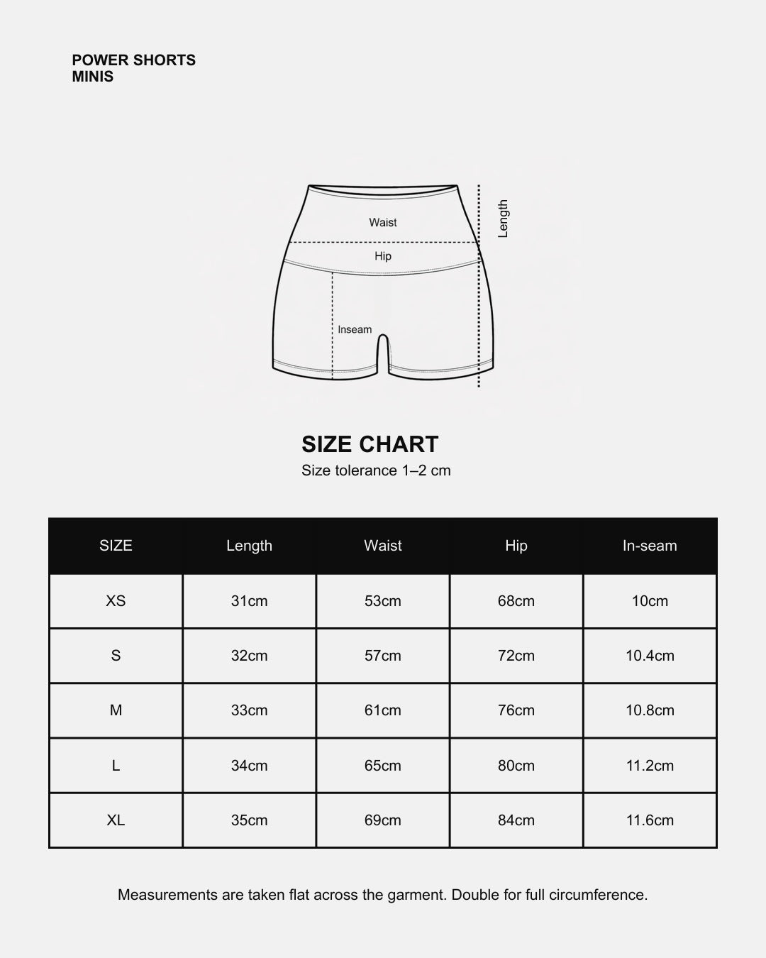 Power Shorts Minis | Black
