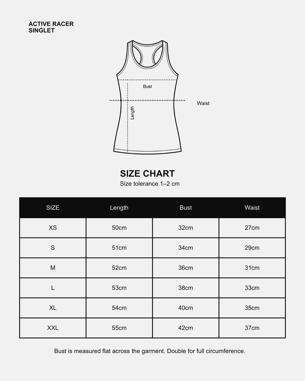 Active Racer Singlet | Beige
